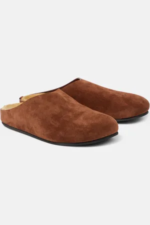 The Row Hugo suede mules