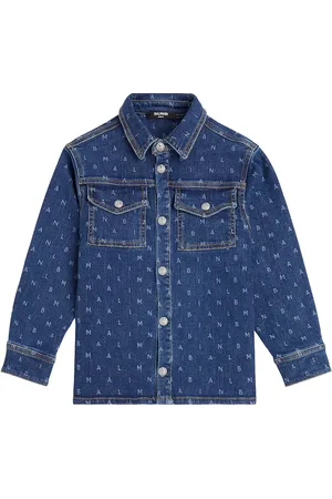 Balmain Logo denim shirt