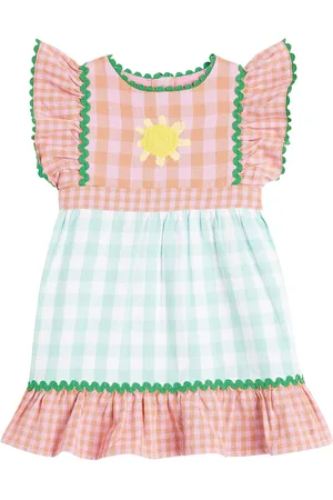 Stella McCartney Baby embroidered gingham cotton dress