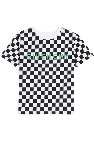 Givenchy Logo checked cotton jersey T-shirt