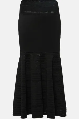 Victoria Beckham Jersey midi skirt