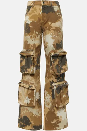BLUMARINE Camouflage cargo pants