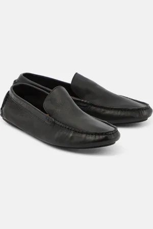The Row Lucca leather moccasins