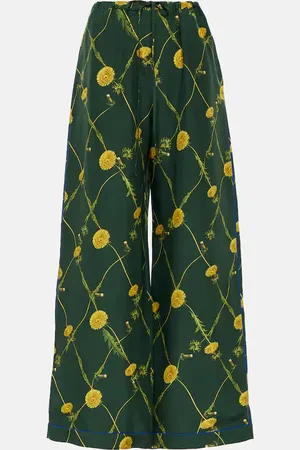 Burberry Floral silk pajama pants