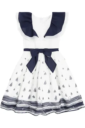 PATACHOU Bow-detail printed chiffon dress