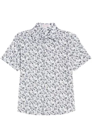 La Coqueta Francisco floral linen-blend shirt
