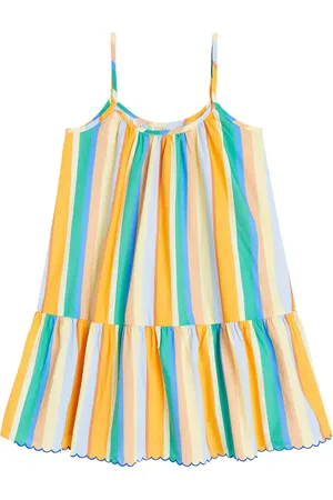 Tiny Cottons Striped cotton poplin dress