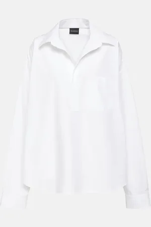 Balenciaga Oversized cotton poplin shirt