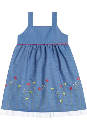 La Coqueta Clementina embroidered cotton dress