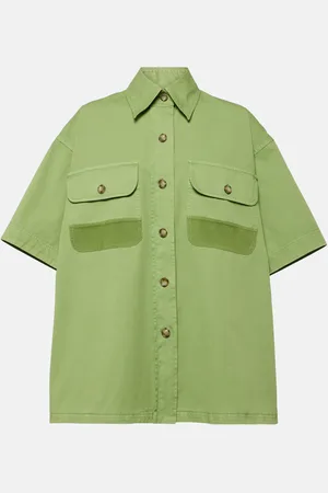 Stella McCartney Oversized cotton canvas shirt