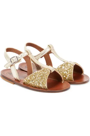 PèPè PÃ¨PÃ¨ Glitter leather sandals
