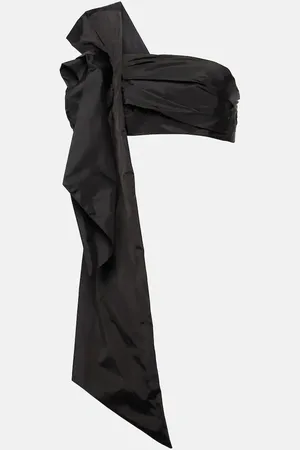 Simone Rocha Floral-appliquÃ© draped crop top