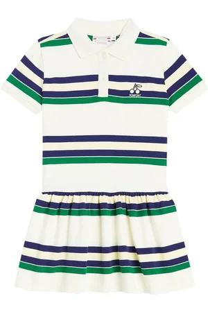 BONPOINT Damia striped cotton jersey dress