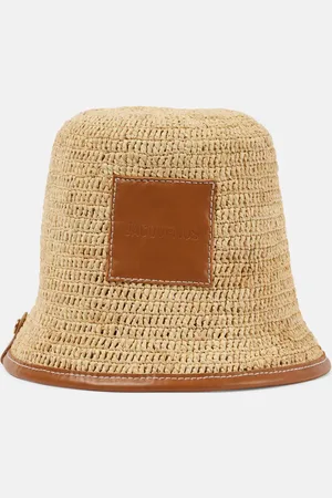Jacquemus Le Bob Soli raffia bucket hat
