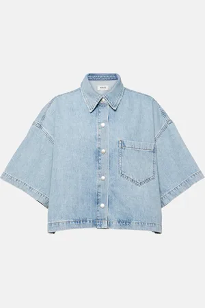 AGOLDE Rona Box cropped denim shirt