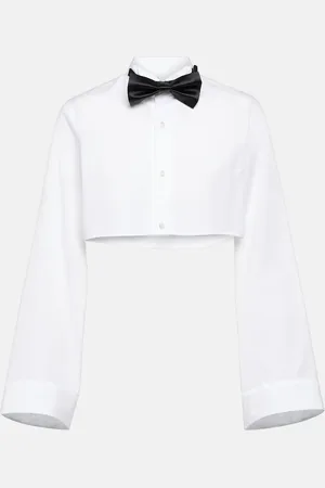 NOIR KEI NINOMIYA Cropped cotton shirt