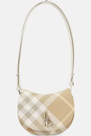 Burberry Rocking Horse leather-trimmed crossbody bag
