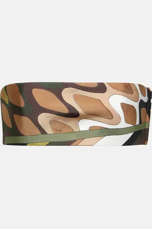 Puccini Vivara silk twill bandeau top