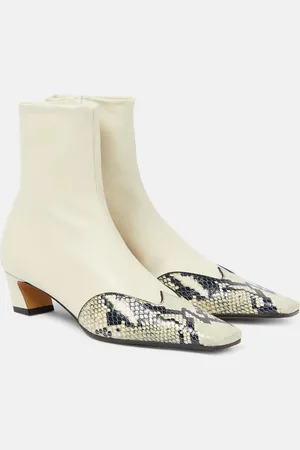 Khaite Nevada leather ankle boots