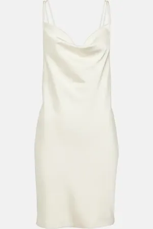 ROTATE Satin slip dress