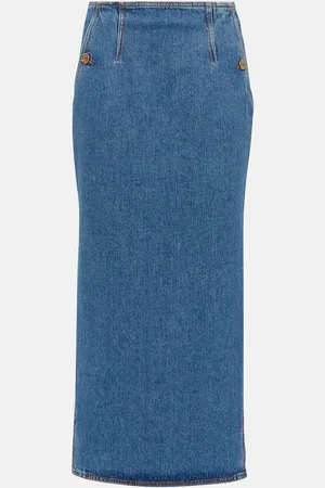 Etro Denim maxi skirt
