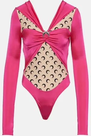 Marine Serre Regenerated jersey bodysuit