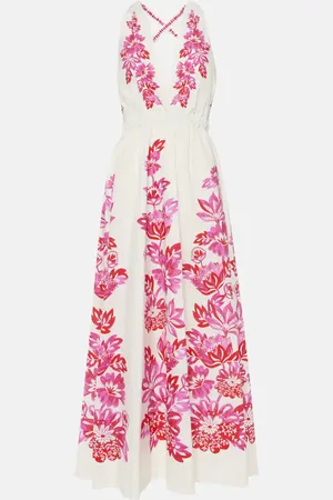 Farm Rio Powerful Birds cotton maxi dress