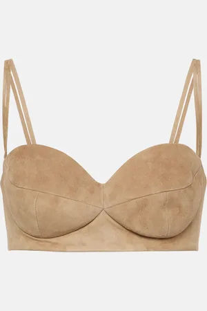 MAGDA BUTRYM Suede bra top
