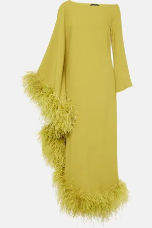 ‎Taller Marmo‎ Ubud Extravaganza feather-trimmed gown