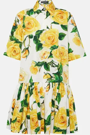 Dolce & Gabbana Floral cotton shirt dress