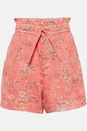 Isabel Marant Ceyane floral cotton and silk shorts