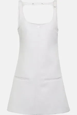 Courrèges CourrÃ¨ges Reedition logo cutout minidress