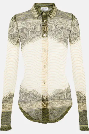 Jean Paul Gaultier Printed mesh shirt