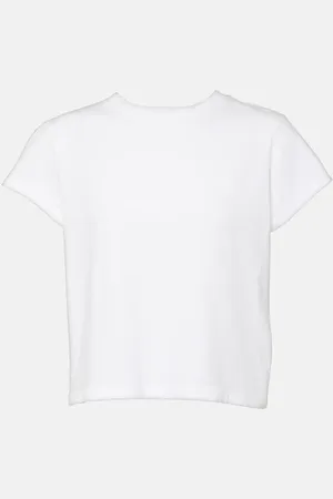 AGOLDE Adine cropped cotton jersey T-shirt