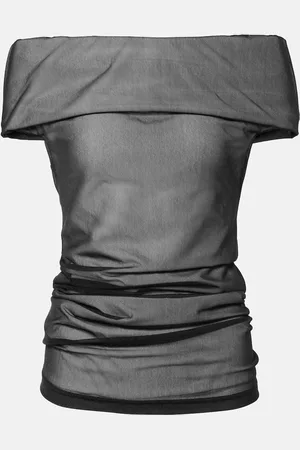 Proenza Schouler Allegra ruched off-shoulder top