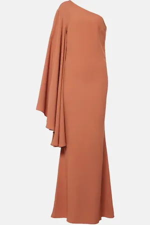‎Taller Marmo‎ Sifnos one-shoulder crÃªpe cady gown