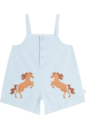 Tiny Cottons Baby Horses cotton playsuit