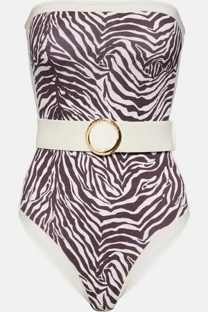 ALEXANDRA MIRO Whitney zebra-print swimsuit