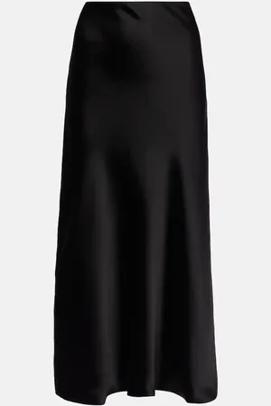 Norma Kamali High-rise satin maxi skirt