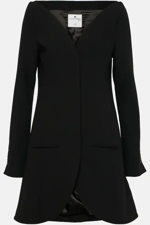 Courrèges CourrÃ¨ges Ellipse crÃªpe coat