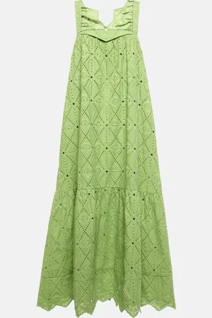 Dorothee Schumacher Embroidered cotton-blend maxi dress