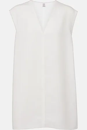 Totême Lyocell and linen top