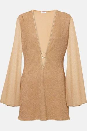 Oseree OsÃ©ree LumiÃ¨re metallic minidress