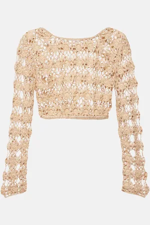 ANNA KOSTUROVA Bella crochet cotton crop top