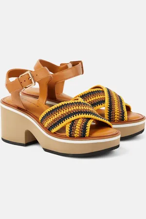 Robert Clergerie Carya crochet platform sandals