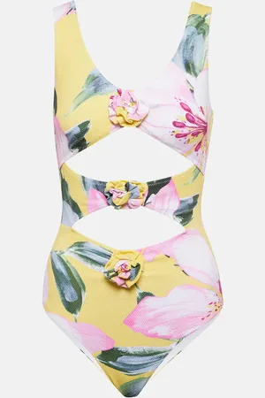 ALEXANDRA MIRO Beth floral cutout swimsuit