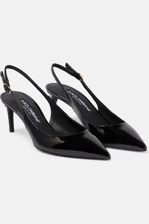 Dolce & Gabbana Cardinale patent leather slingback pumps