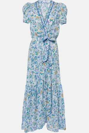 POUPETTE ST BARTH Baba floral puff-sleeve cotton maxi dress