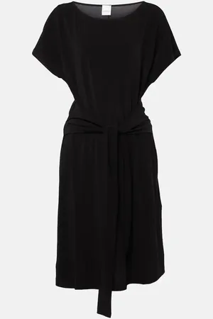 Max Mara Belted jersey midi dress