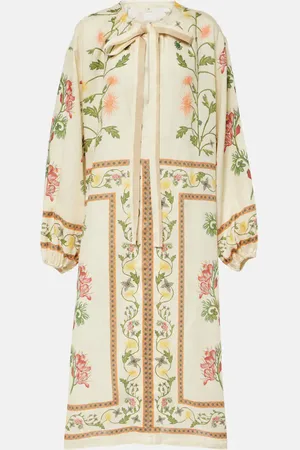 Agua by Agua Bendita Zircon BisuterÃ­a floral linen kaftan